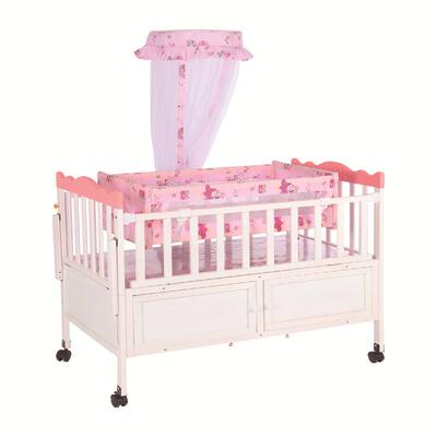 婴儿床实木拼接大床欧式多功能宝宝bb儿童床摇篮新生儿可移动抽屉