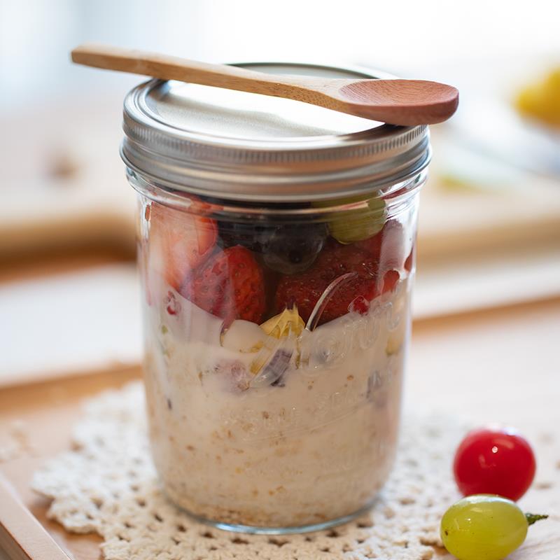 【梅森生活家】 Kerr mason jar 隔夜燕麦杯梅森罐美式早餐沙拉罐