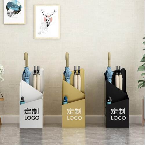 雨伞架简约商用家用创意门口收纳雨伞桶个性铁艺金属放伞置物