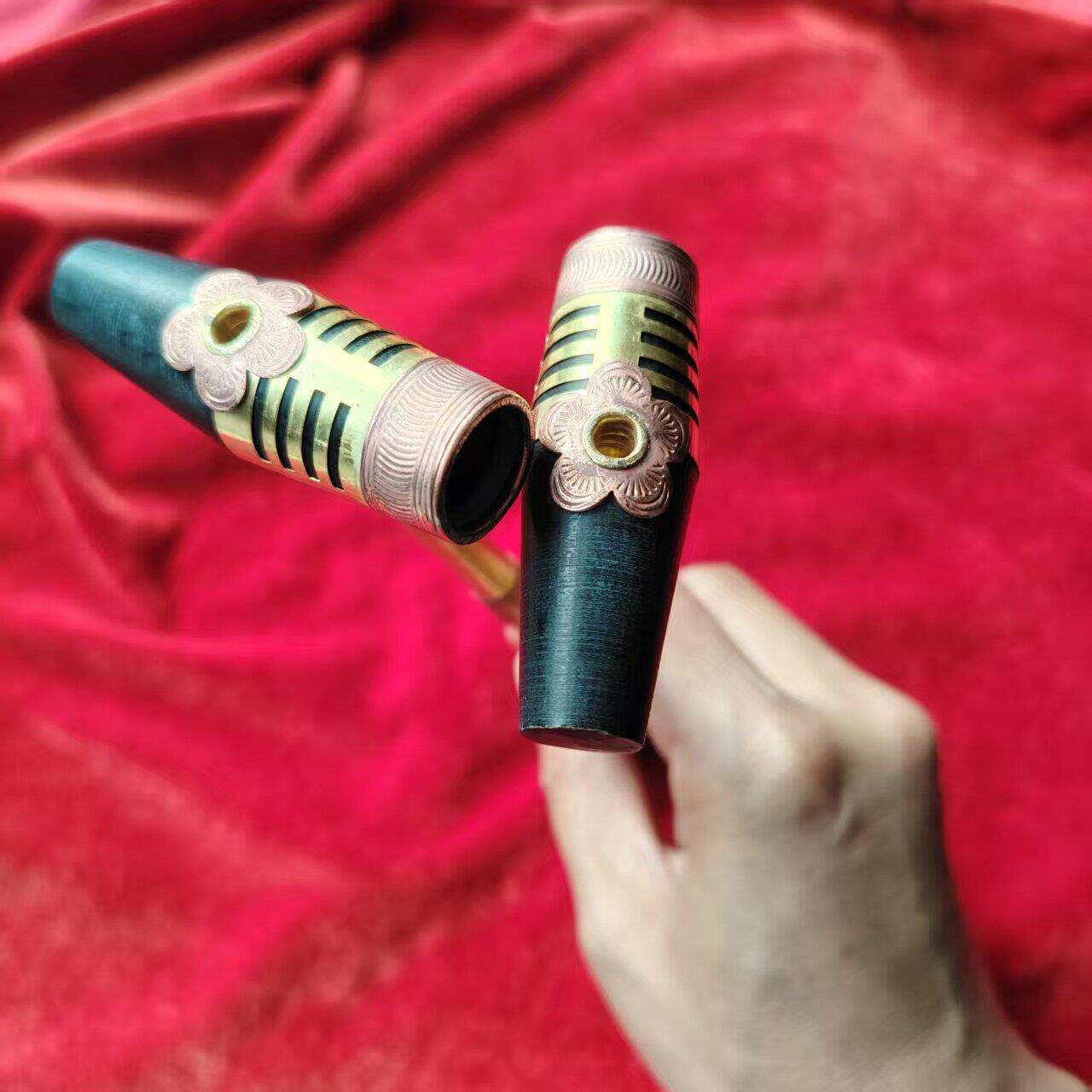 凉山彝族手工传统烟缸旱烟烟袋烟杆烟斗烟袋锅烟嘴老式烟丝便携式