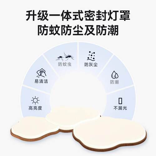 普顶瑞云朵吸客灯具现代极简中608灯古胡桃木色护厅眼全屋套餐组