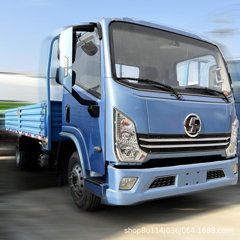 跨境销售陕汽德龙轻型栏板货车4×2纯电现货直发物流运输神车轻卡