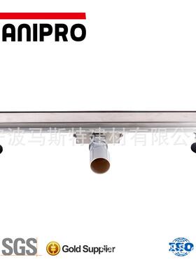 anirop304不锈钢防臭淋浴房加长地漏金MST-FSS配五件