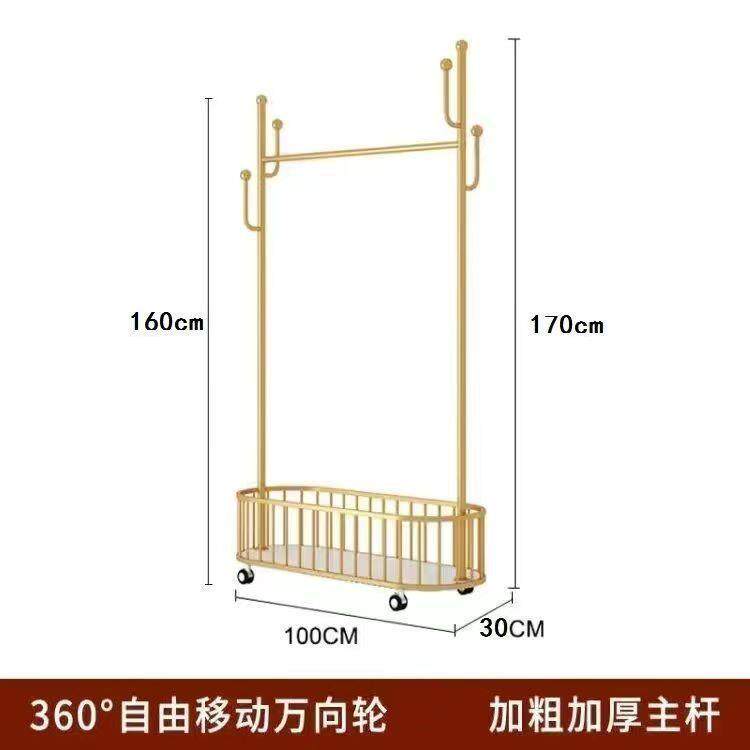 仙人掌衣帽架简易落架地式衣子轮可移动简易客厅家仙人掌衣转角用