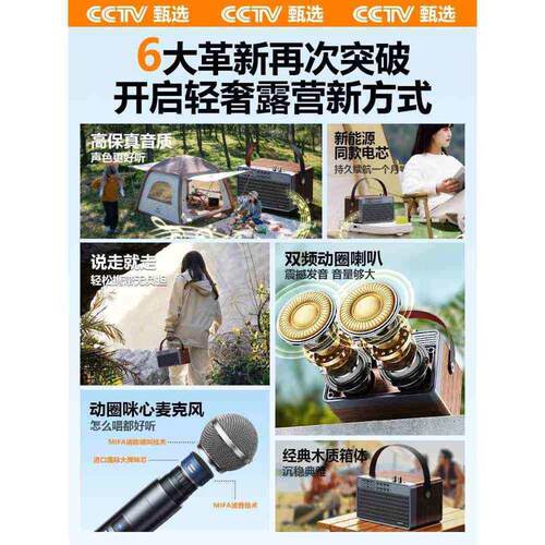 音响户外歌音箱手提便携式家用露营广场舞2023高端新款唱歌话筒