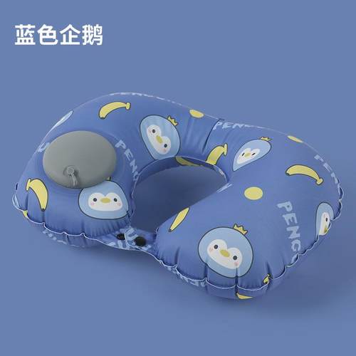 露营旅游便携充气枕头旅行枕便携户外充气枕头颈部夏季睡觉靠枕