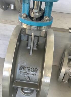 厂供不锈钢金属密封蝶阀高温不锈钢蒸汽碳钢D343W-16PD343W-25P