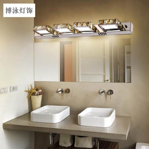 新e柜轻LM85002B奢ld水晶镜前灯卫生款间浴室镜化妆灯洗手间梳妆