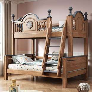 上下床全实木加粗加厚两层双人床上下铺双层成人儿童小户型子母床