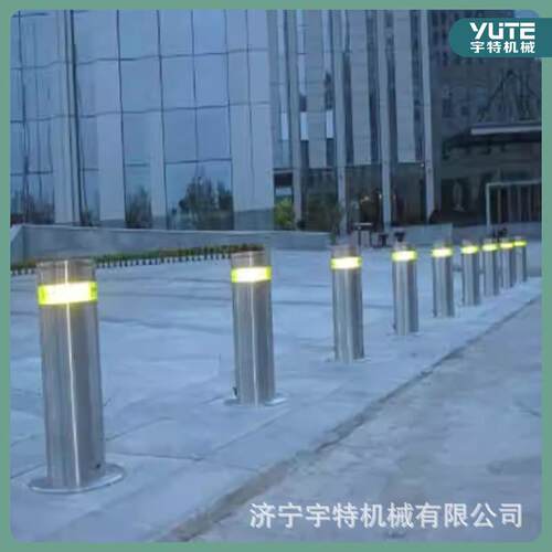 升降柱304不锈钢材质电动伸缩地桩停车场挡车路障电动遥控地柱
