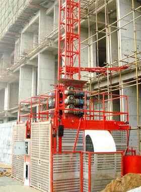 供应牌建筑工地人货两用单柱双笼载重4吨SC200/200施工升降机