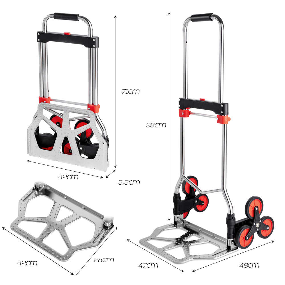拉杆车折叠小推车买菜小拉车折叠搬货小拉车折叠小拖车手拉车爬楼