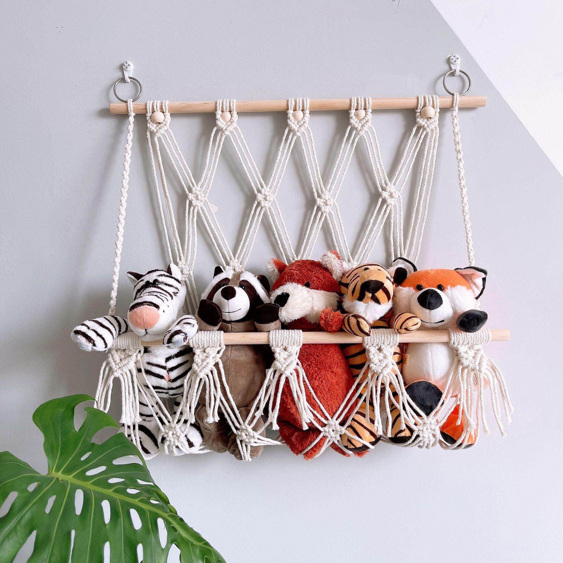 棉花娃娃收纳神器一体式床帘宿舍养娃床上吊篮毛绒公仔小吊床挂篮,收纳整理,其他收纳袋,淘宝优惠券,粉丝福利购,淘宝优惠卷