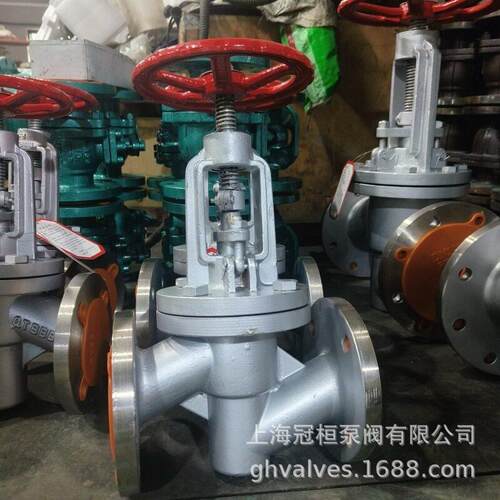 动阀截止 不锈钢法兰截止阀 J4F46-16P1 D上海冠桓手N65 衬氟耐腐