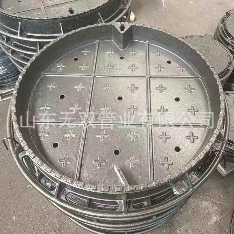 墨井铸铁凹井下沉式隐形井盖圆形装饰球盖球墨下沉井重型700800