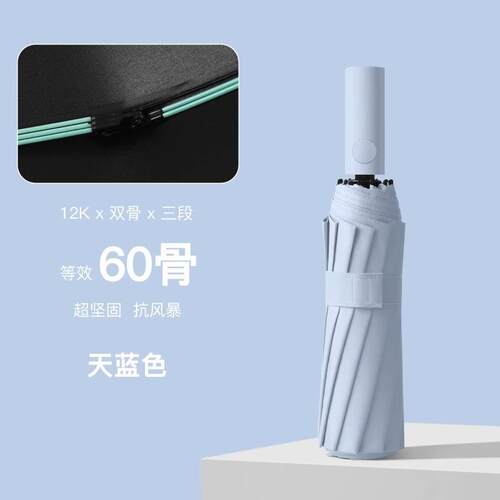 正品60骨阳全自动遮加厚抗风自动伞双段五骨龙雨伞