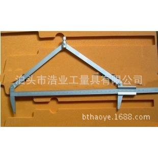 游标划线卡尺 0-150 200 250 300 DIN862 碳钢镀铬淬硬亚光 0.1mm