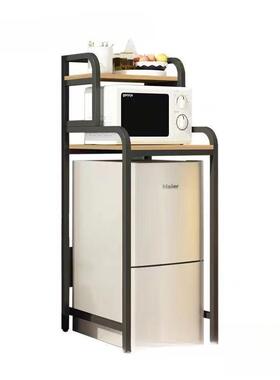 冰箱架子置架落多DJJt功能放箱冰地上方上面顶物部厨房小冰柜储物