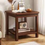 边几家用客厅小茶几桌子迷你老式 小方桌沙发角几纯实木阳台正新品