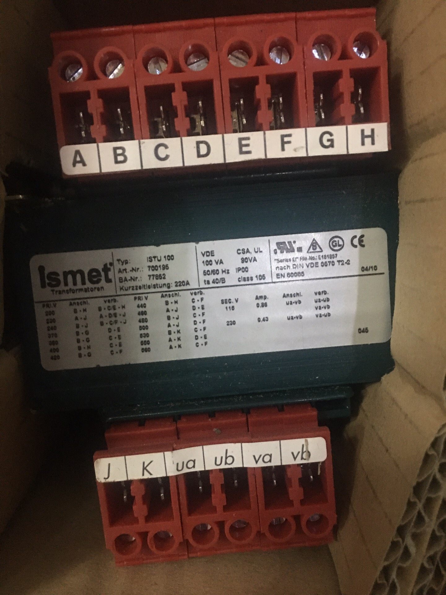Lsmet Transformatoren ISTU100