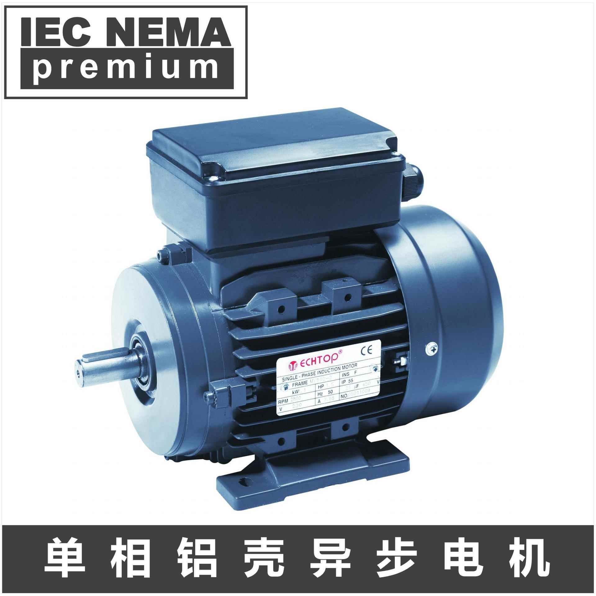 TECHTOP特波铝壳单相异步电机ML112M2-24KWIEC能效标准