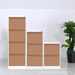 挂捞4柜资三四带斗卡箱文件柜a挂快KX 锁铁皮档案柜 26劳料抽屉式