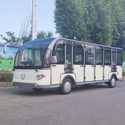 2座封闭电动观光车小区校园景区接待车电动游览车旅游景点观光车