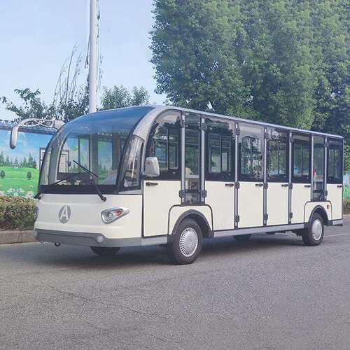 2座封闭电动观光车小区校园景区接待车电动游览车旅游景点观光车