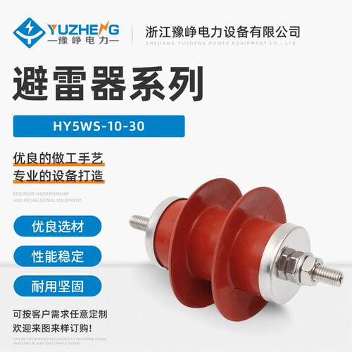 HY5WS-10/30氧化锌避雷器金属氧化锌避雷器复合式高压避雷器