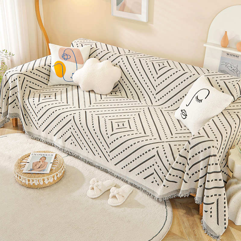 雪尼尔沙发盖布巾四季通用沙发套罩2025新款防猫抓布沙发垫双面毯