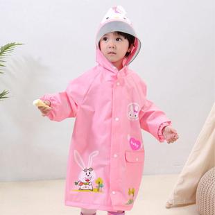 儿童雨衣男童女童幼儿园全身大帽檐小童宝宝雨披带书包位恐龙雨具