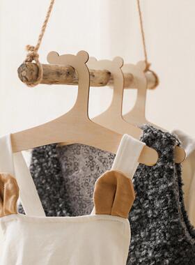 10/5pcs Wooden Baby Clothes Hangers Tops Washcloths Coat Han