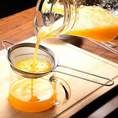 Stainless Steel Fine Mesh Strainer Flour Sifter For Baking W