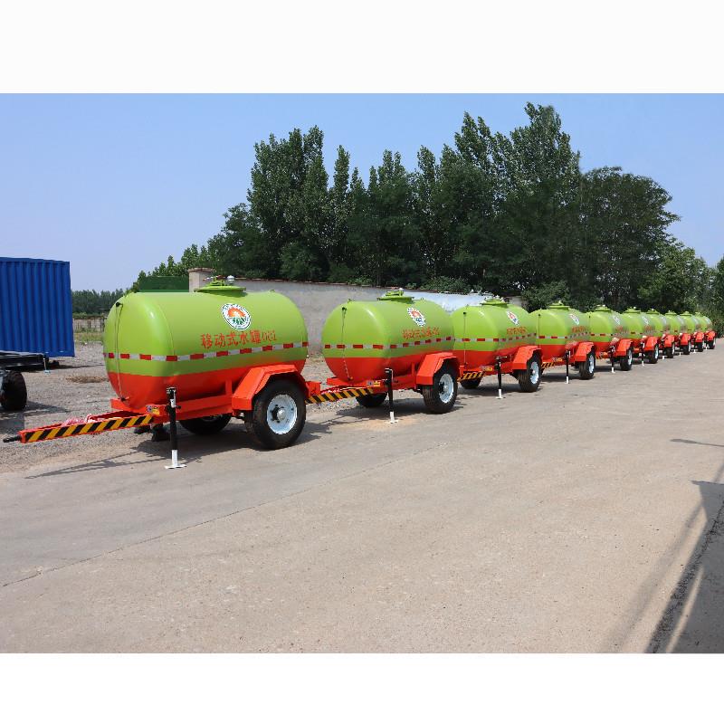 2.5吨水罐拖车园林洒水拖车田地灌溉拖车沼渣沼液水罐拖车