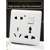 八孔 一开 五孔 八孔插座 热水器串板 新 空调 16A带开关