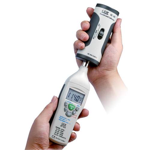 CEM华盛昌SC-05噪音计1/2英寸声级计校准仪器94dB/114dB校准源