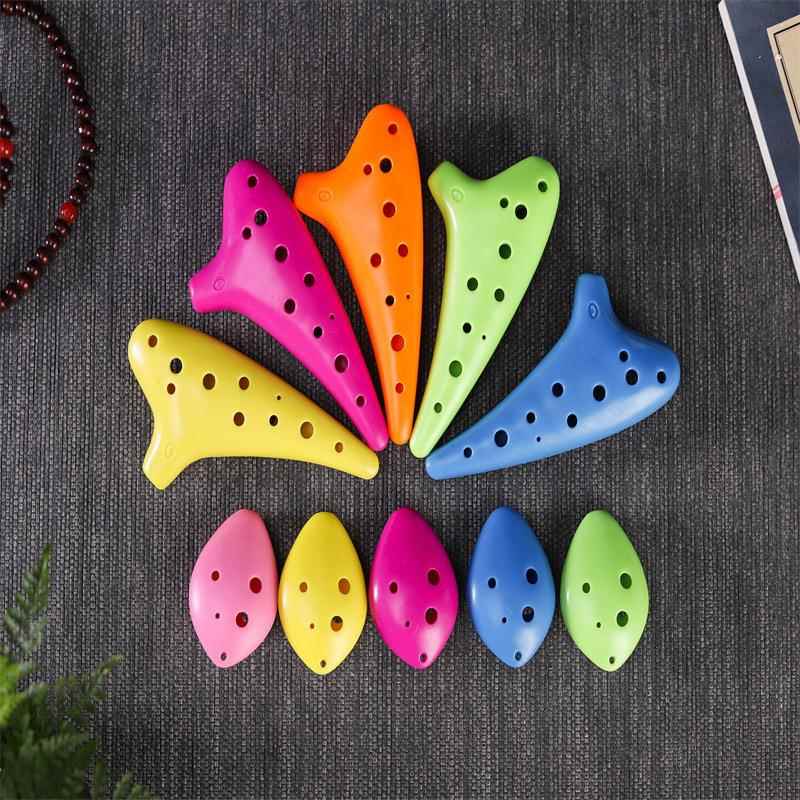 12孔SC调树脂陶笛 十二孔塑料高音C调陶笛 小学生初学演奏乐器