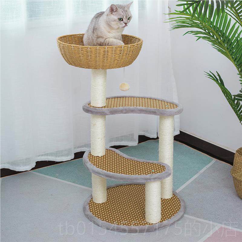 正品木猫爬架猫窝猫树一体猫抓柱小型猫攀爬架猫架跳猫台四季实屋,宠物/宠物食品及用品,猫爬架,淘宝优惠券,粉丝福利购,淘宝优惠卷