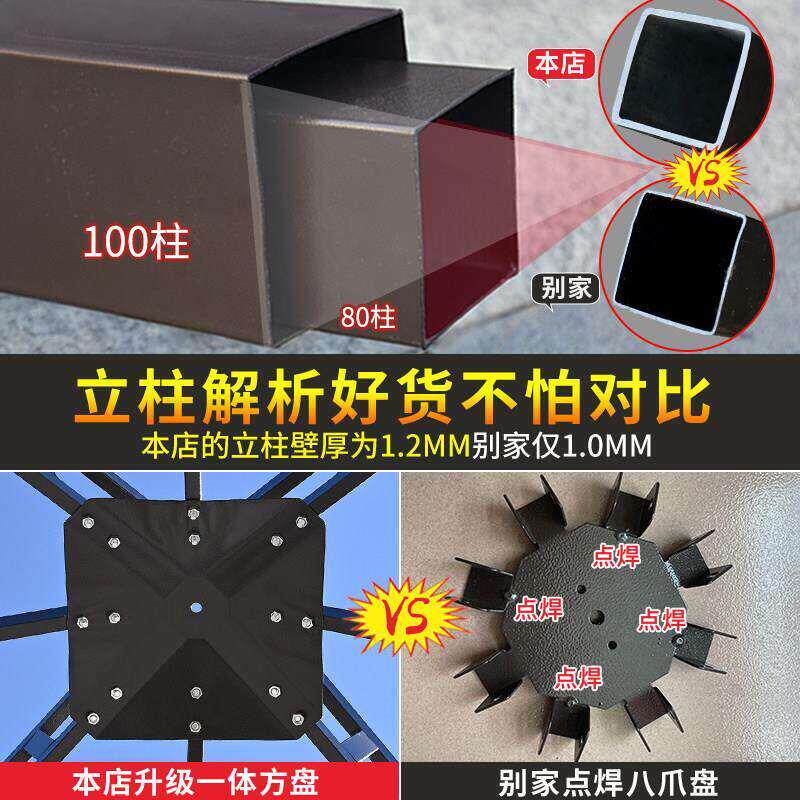 户外遮阳棚雨棚庭院室外防雨四脚凉亭广告活动摆摊大型罗马帐篷伞