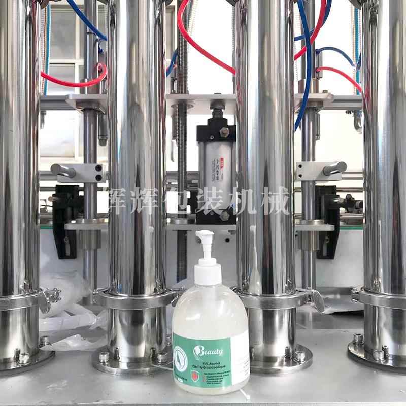装凝胶类灌机设备 粘稠体分装机生产液线 洗手凝胶全自动产伺服灌