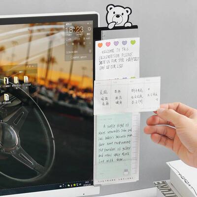 Monitor Memo Board for Sticky Note Computer Side Panel Plann