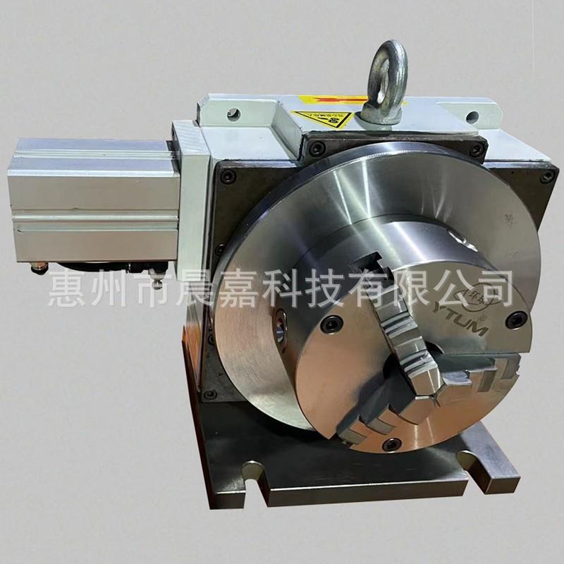 精密气动液压分度盘自动转台分度头250mm90度分割第四轴尾座数控