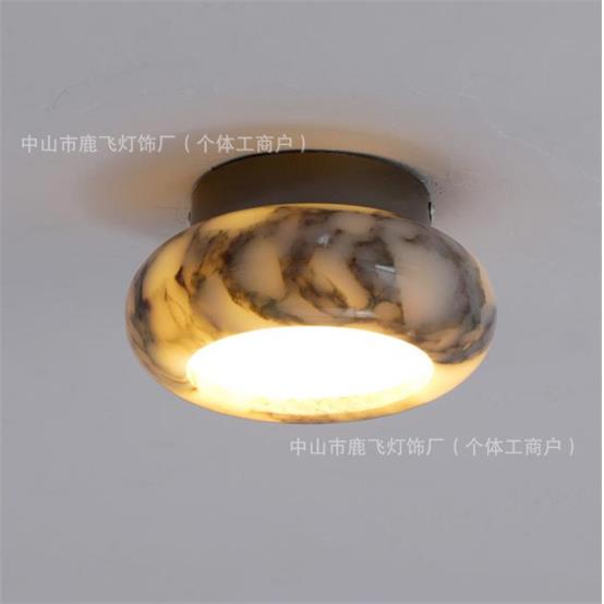 简约轻奢大理石衣帽间吸顶灯后现代氛围感玄关过道阳台意式吸顶灯