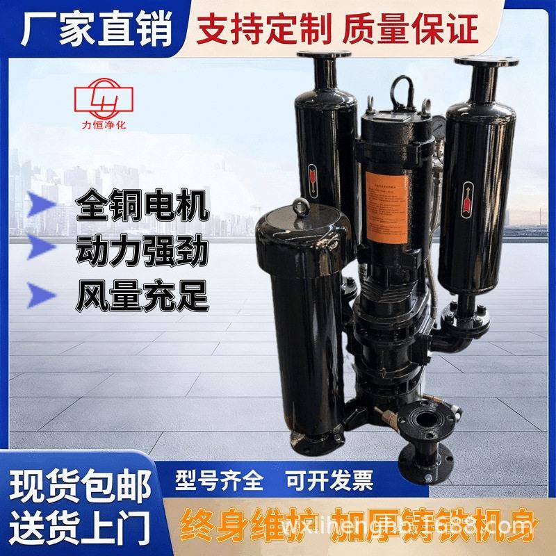 无锡力恒铸铁水下曝气机河道治理大功率静音便捷污水处理沉水风机