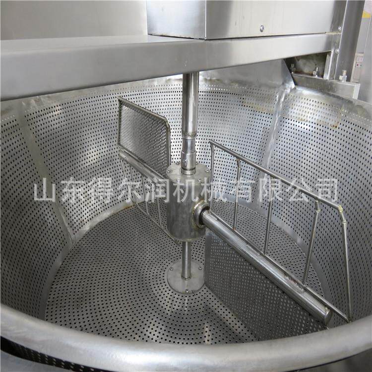 供应鸡爪翅膀油炸设备 得尔润厂家 自动上料出料除渣炸牛肉干锅