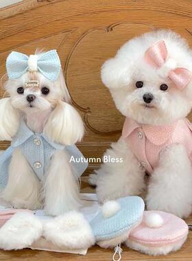 Autumn Bless宠物服装法式呢大衣秋冬俏千金中小型犬AI