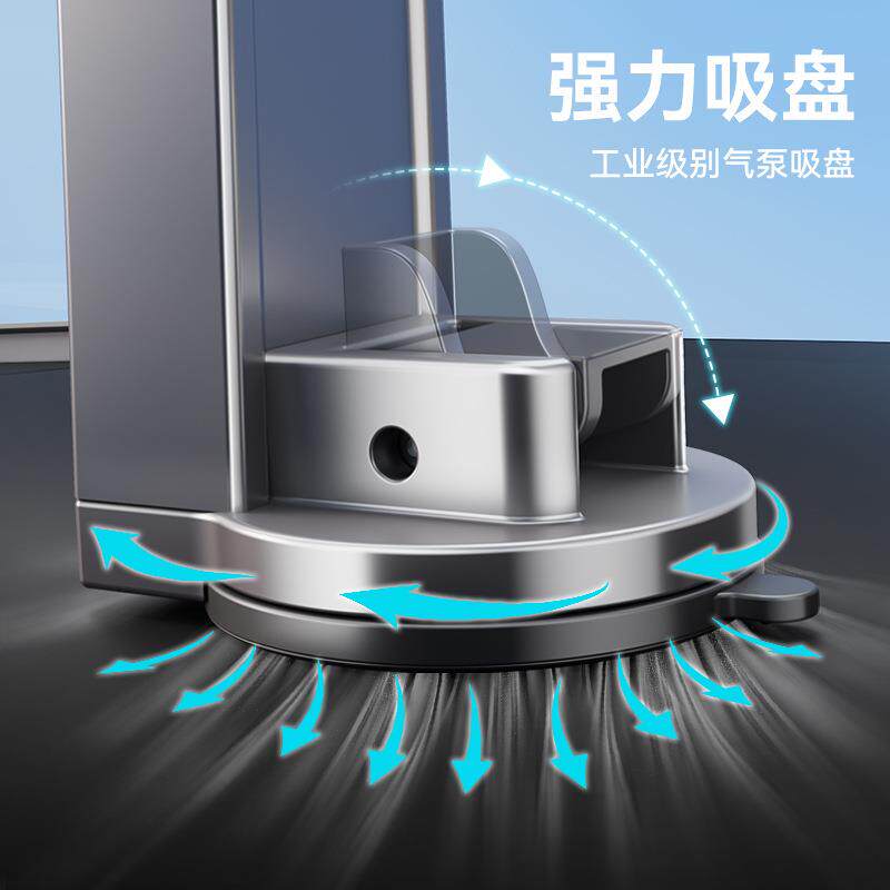 厨房旋转吸盘挂钩太空铝免打孔壁挂式置物架收纳架锅铲勺子挂架子