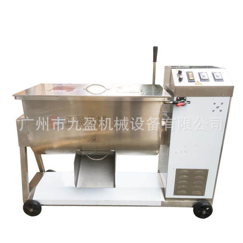 广州九盈食品搅拌机烧麦馅料搅拌机可调时间正反转搅面粉搅拌机