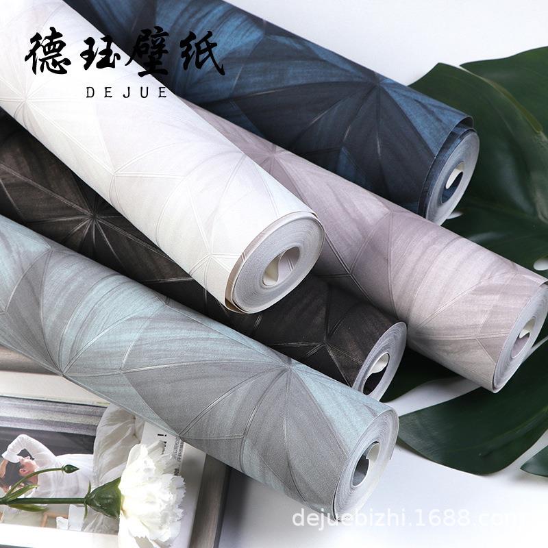 3D立体北欧几何软包墙纸现代简约家用卧室客厅电视背景墙壁纸轻奢