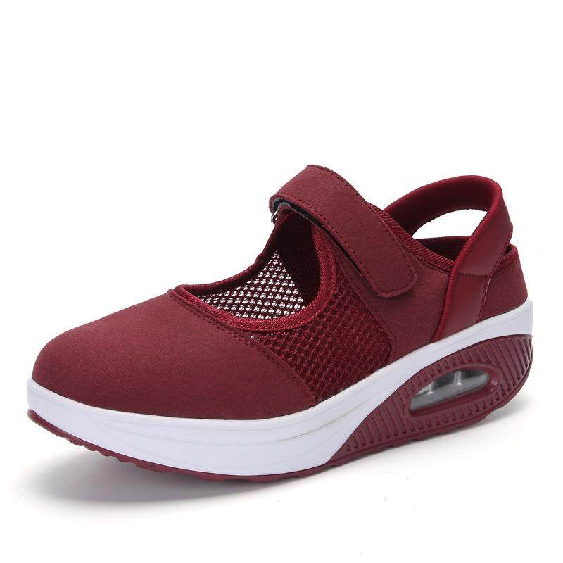 女鞋2019外贸新款摇摇鞋气垫休闲透气浅口女鞋厚底护士鞋35-42码,女鞋,时尚休闲鞋,淘宝优惠券,粉丝福利购,淘宝优惠卷